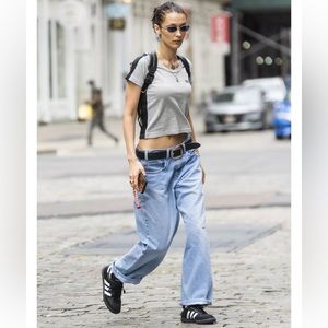 Adidas Samba Classic Sneakers Black Size Youth 6/Women’s 7. Worn once.